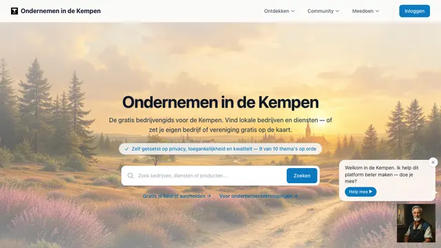Ondernemen in de Kempen &mdash; het platform live