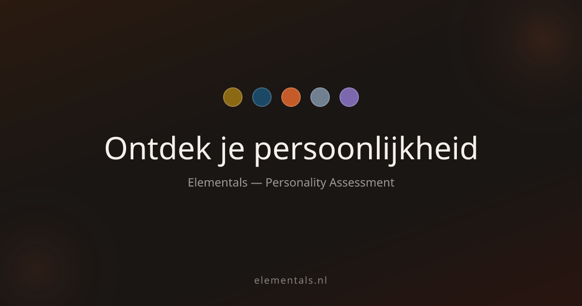 Elementals.nl persoonlijkheidsplatform