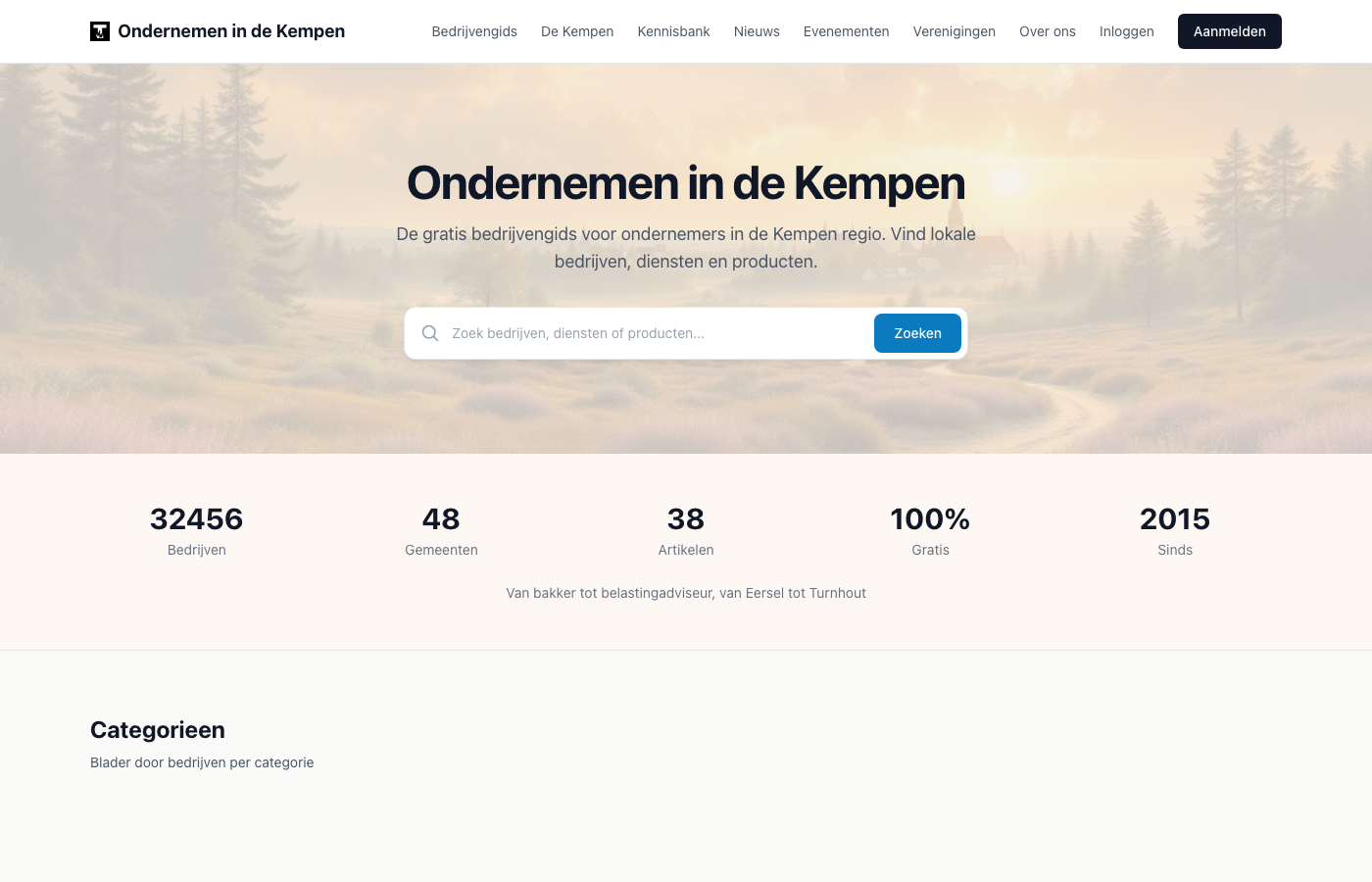 Ondernemen in de Kempen — bedrijvengids voor de Kempen regio