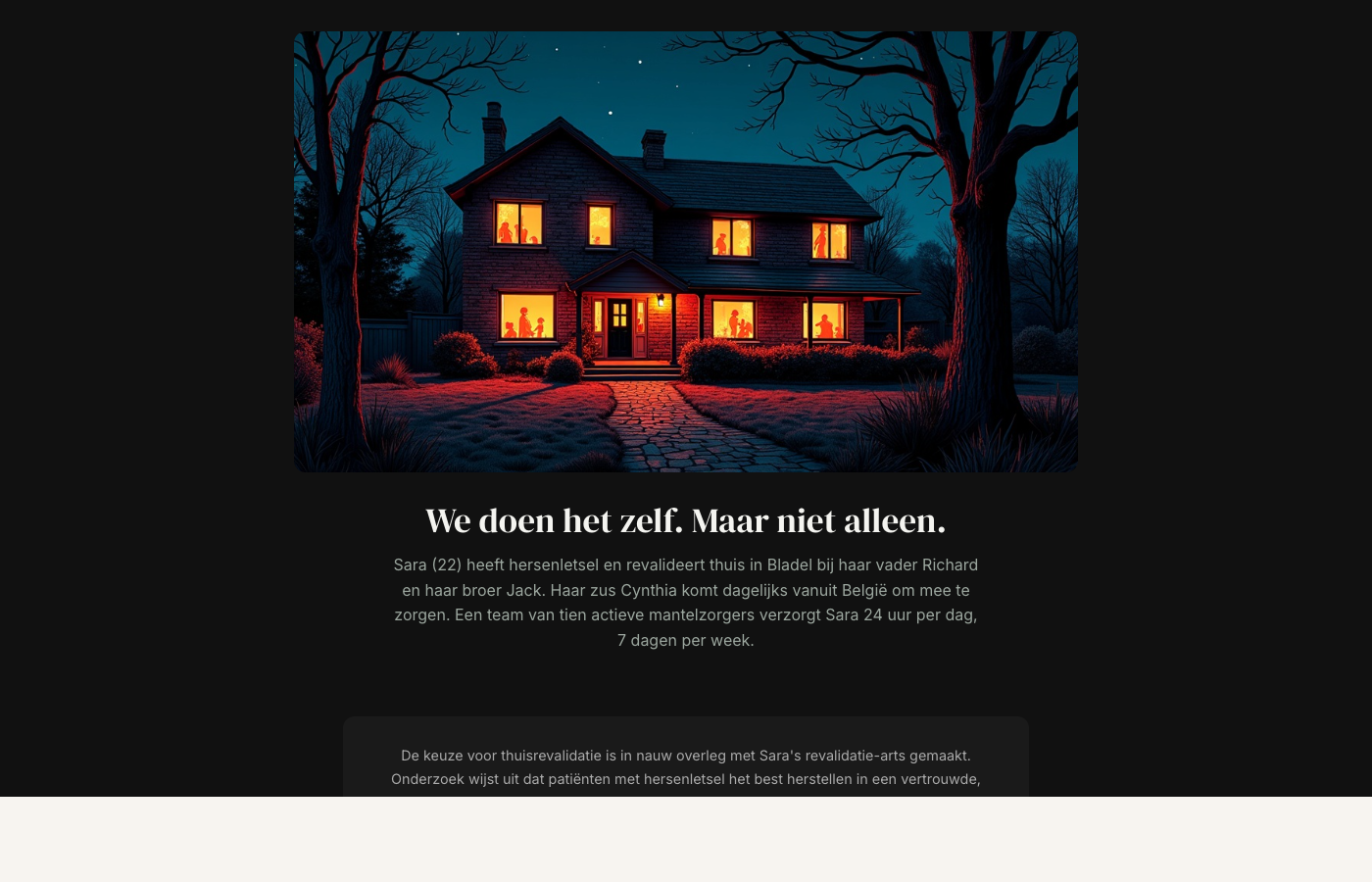 Sara Zorgplatform — zorgco&ouml;rdinatie voor 13 dierbaren